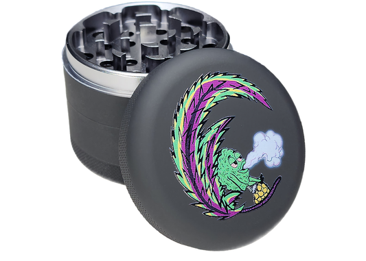 Premium Grinder w/Magnetic Lid - Retro Black