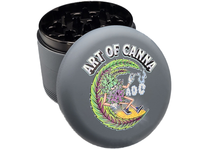 Premium Grinder w/Magnetic Lid - Gray